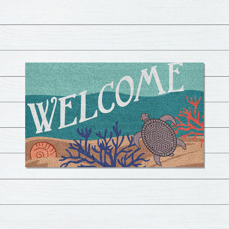 Turtle PVC Backed Doormat, 45x75cm - Doormats