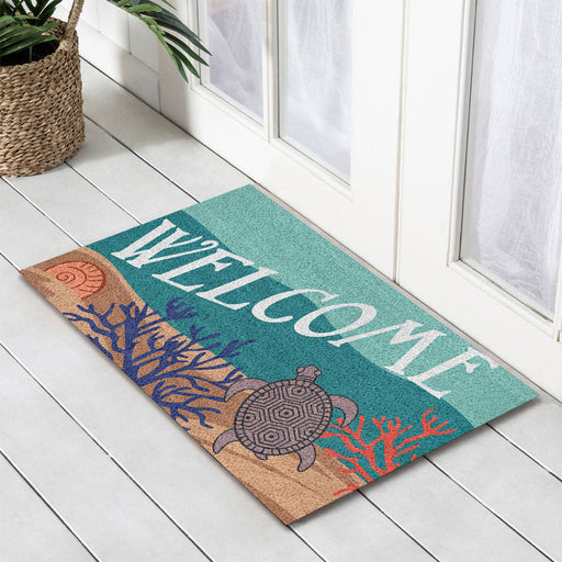 Turtle PVC Backed Doormat, 45x75cm - Doormats