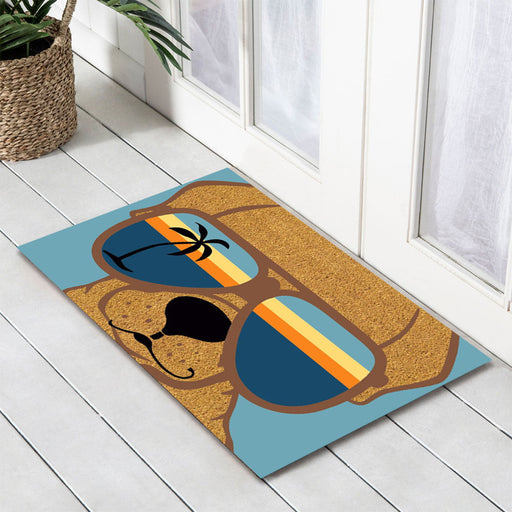 Sunnies PVC Backed Coir Doormat, 45x75cm - Doormats