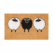 3 Sheep PVC Backed Doormat, 45x75cm - Doormats