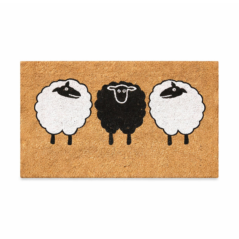 3 Sheep PVC Backed Doormat, 45x75cm - Doormats