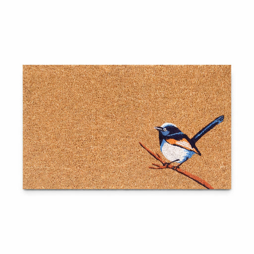 Blue Wren PVC Backed Coir Doomat, 45x75cm - Doormats