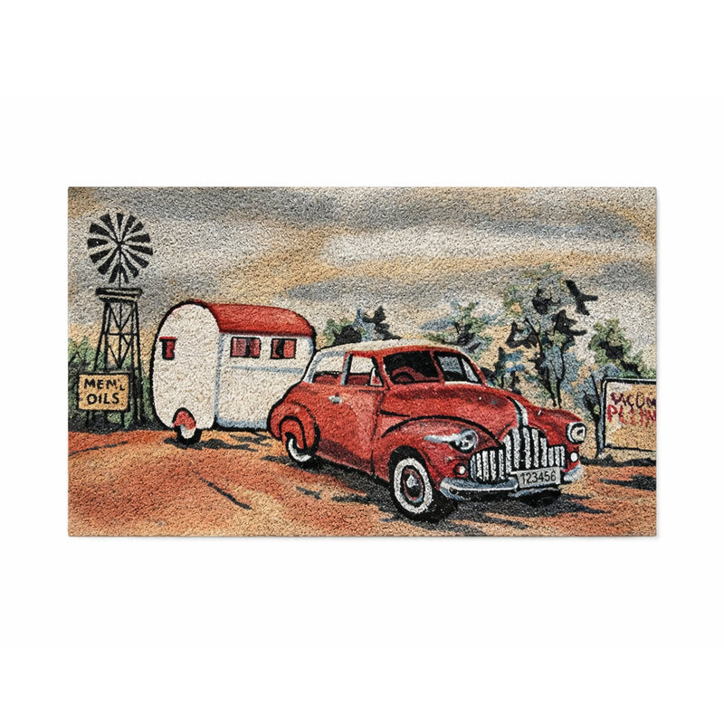 Home Where We Park PVC Backed Coir Doormat 45x75cm - Doormats.com.au