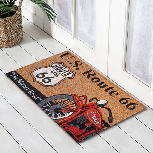 Route 66 Latex-Coir Doormat, 45x75cm - Doormats