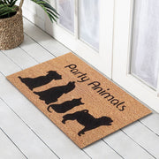 Party Animals Latex-Coir Doormat, 45x75cm - Doormats