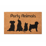Party Animals Latex-Coir Doormat, 45x75cm - Doormats.com.au