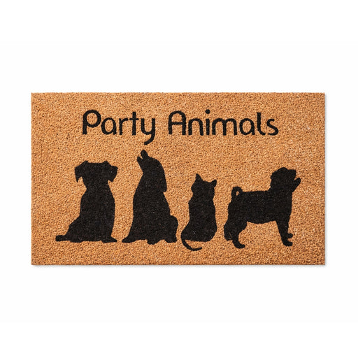 Party Animals Latex-Coir Doormat, 45x75cm - Doormats.com.au