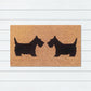 Scotty Dogs Latex-Coir Doormat, 45x75cm - Doormats