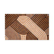 Geometric PVC Backed Coir Doormat, 45x75cm - Doormats.com.au