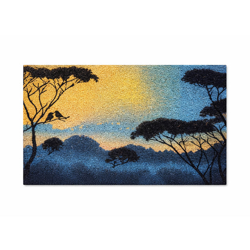 Blue Sky Latex-Coir Doormat by Solemate showing textured surface and size of 45x75cm for outdoor or indoor use.