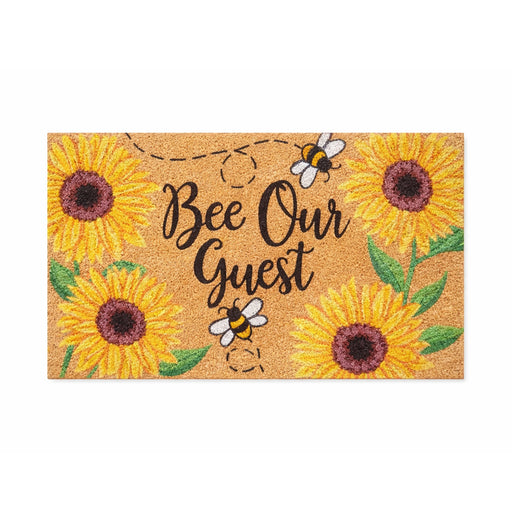 Be Our Guest PVC Backed Coir Doormat, 45x75cm - Doormats.com.au