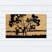 Cow Tree Latex-Coir Doormat, 45x75cm - Doormats