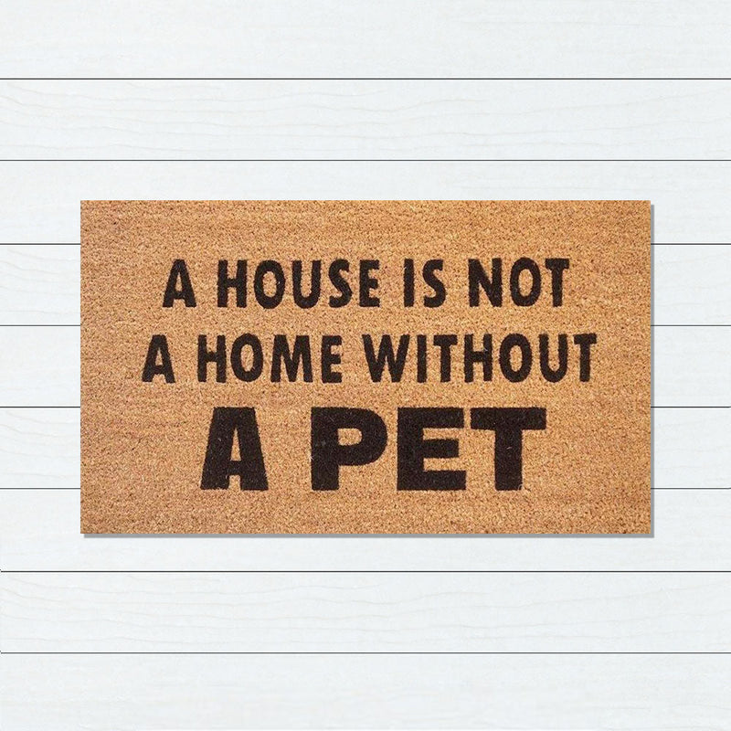 House Without Pet Latex-Coir Doormat, 45x75cm - Doormats