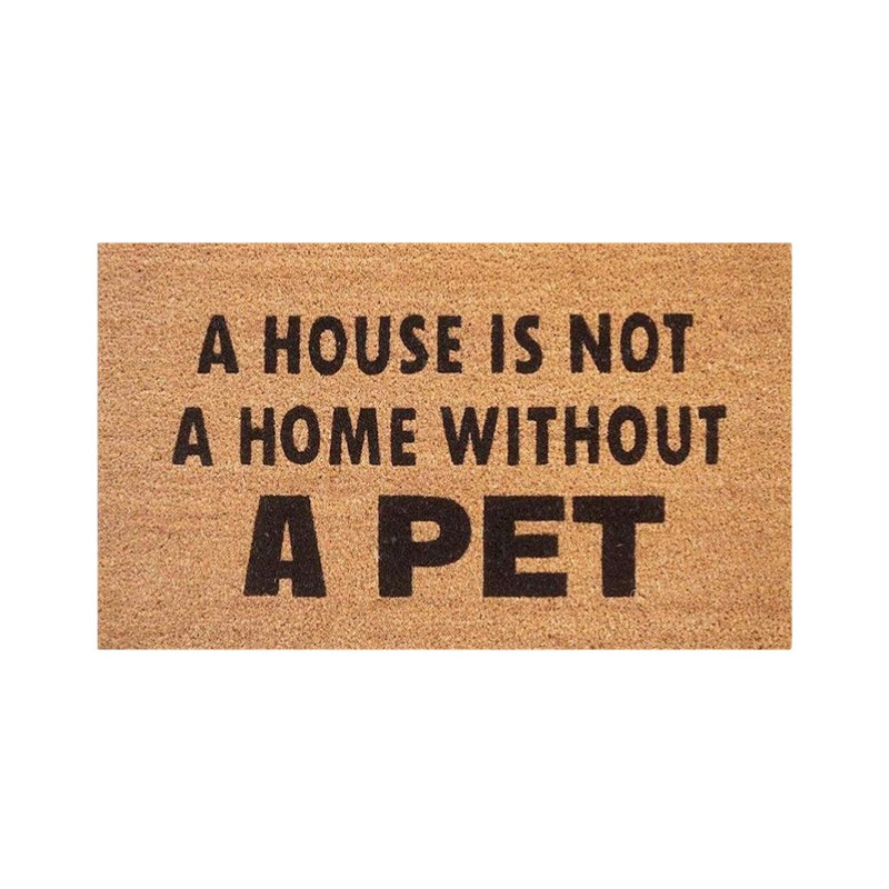 House Without Pet Latex-Coir Doormat, 45x75cm - Doormats.com.au
