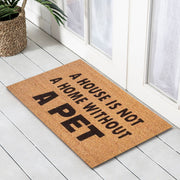 House Without Pet Latex-Coir Doormat, 45x75cm - Doormats