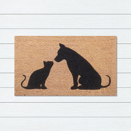 Cat & Dog Latex-Coir Doormat, 45x75cm - Doormats