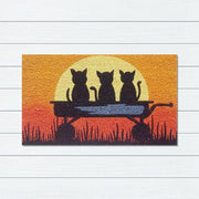 Kittens Sun Latex-Coir Doormat, 45x75cm - Doormats