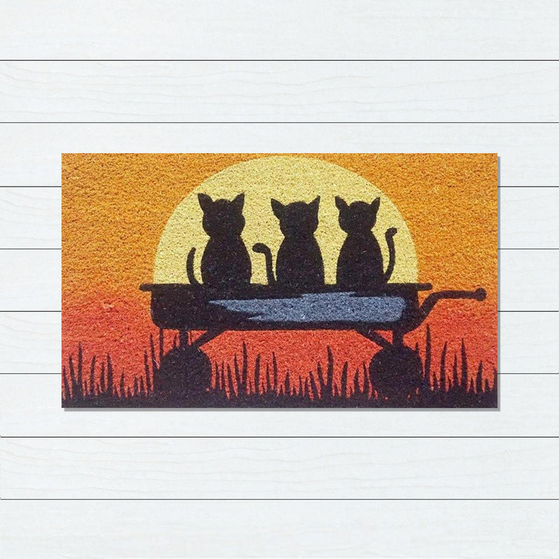 Kittens Sun Latex-Coir Doormat, 45x75cm - Doormats