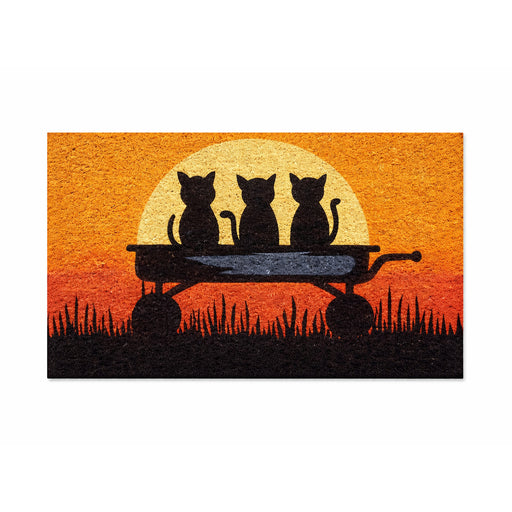Kittens Sun Latex-Coir Doormat, 45x75cm - Doormats.com.au