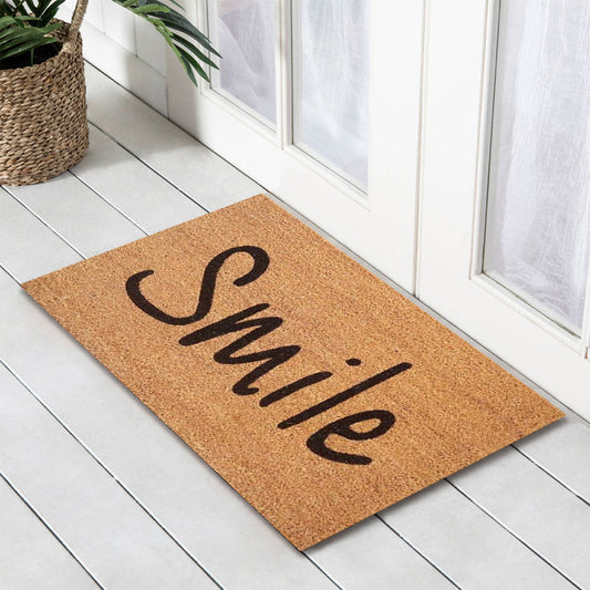 Smile Latex-Coir Doormat, 45x75cm - Doormats