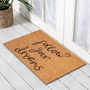 Follow Dreams Latex-Coir Doormat, 45x75cm - Doormats