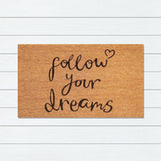 Follow Dreams Latex-Coir Doormat, 45x75cm - Doormats