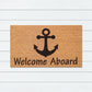 Welcome Aboard Latex-Coir Doormat, 45x75cm - Doormats