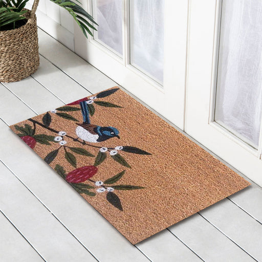 Wren Bush PVC Backed Coir Doormat, 45x75cm - Doormats