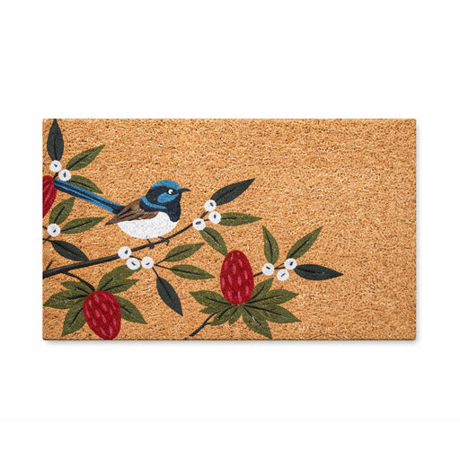 Wren Bush PVC Backed Coir Doormat, 45x75cm - Doormats.com.au