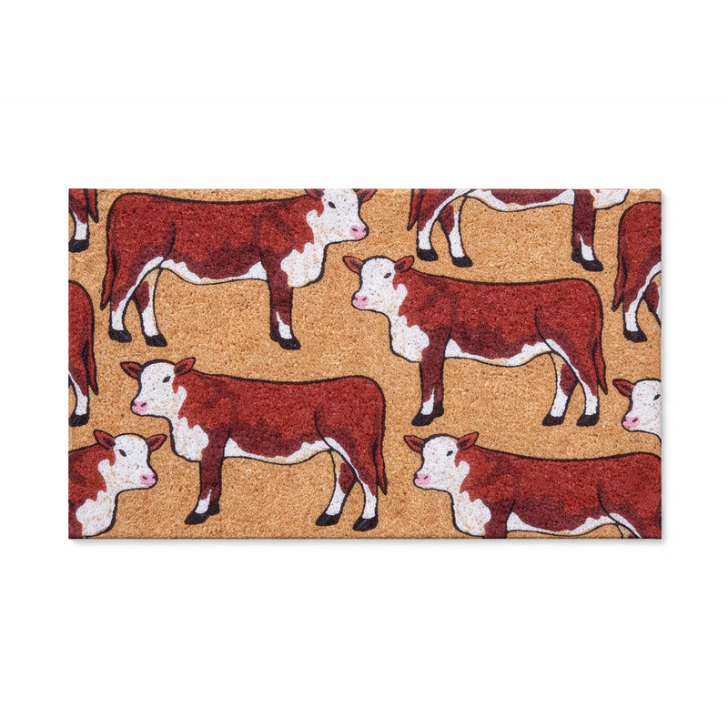 Cow Latex-Coir Doormat, 45x75cm - Doormats.com.au