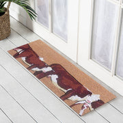 Cow Latex-Coir Doormat, 45x110cm - Doormats