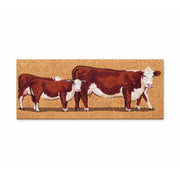 Cow Latex-Coir Doormat, 45x110cm - Doormats.com.au