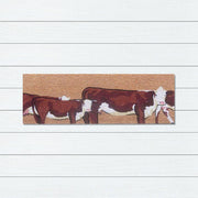 Cow Latex-Coir Doormat, 45x110cm - Doormats