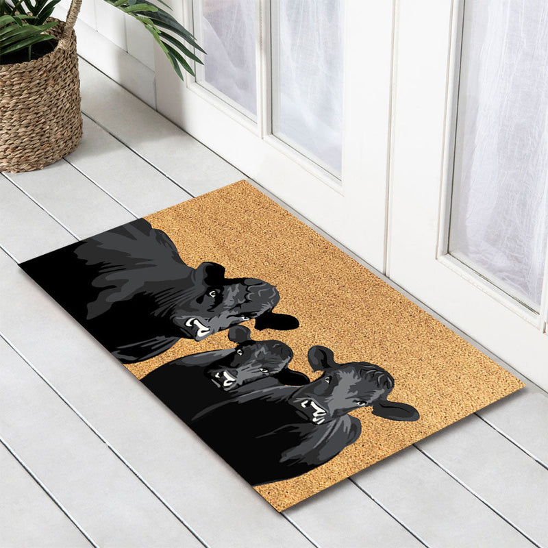 Tangus PVC Backed Coir Doormat, 45x75cm - Doormats
