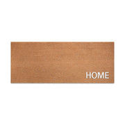 Stainless Steel HOME PVC Backed Coir Doormat, 45x110cm - Doormats