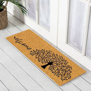 Welcome Tree Latex Coir Doormat, 45x110cm - Doormats