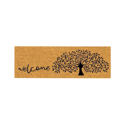 Welcome Tree Latex Coir Doormat, 45x110cm - Doormats.com.au