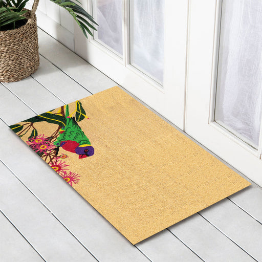 Lorikeet PVC Backed Coir Doormat, 45x75cm - Doormats