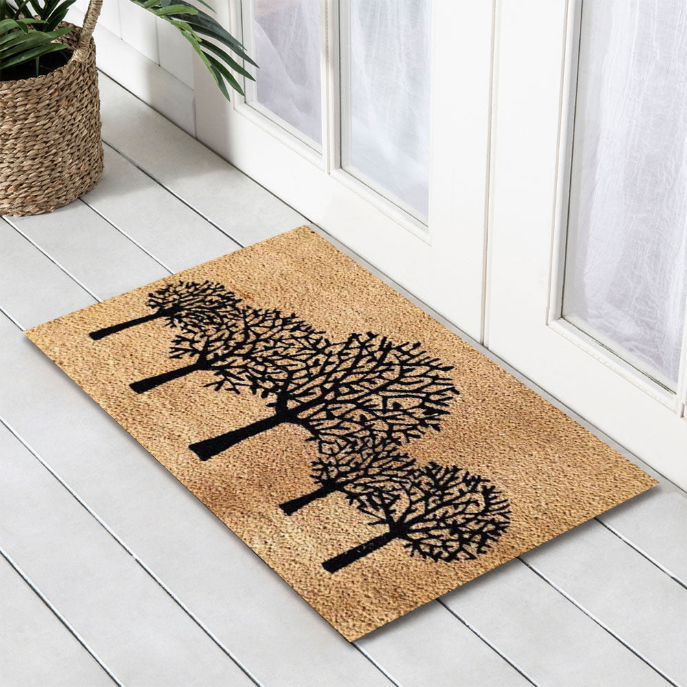 Trees Latex-Coir Doormat, 45x75cm - Doormats