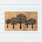 Trees Latex-Coir Doormat, 45x75cm - Doormats