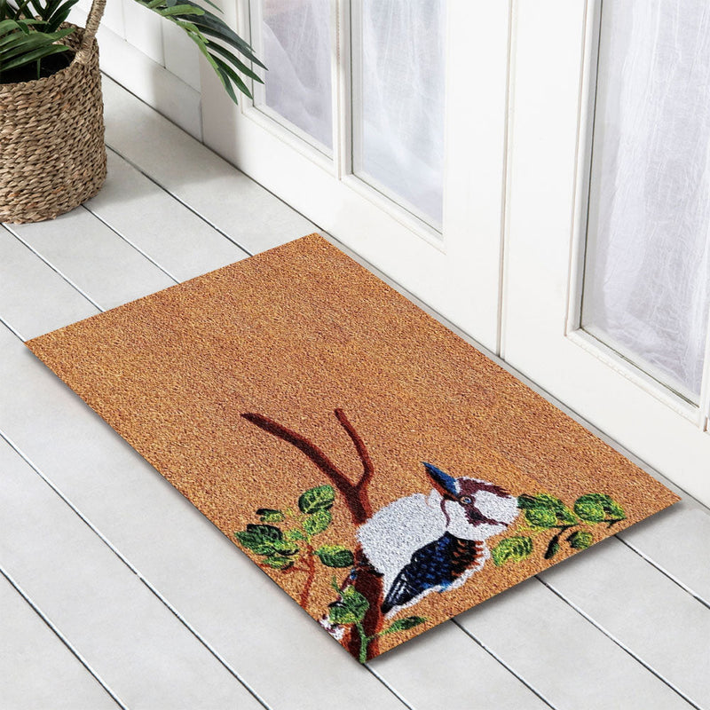Kookaburra PVC Backed Coir Doormat, 45x75cm - Doormats