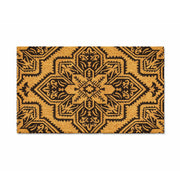 Mosaic Black PVC Backed Coir Doormat, 45x75cm - Doormats.com.au