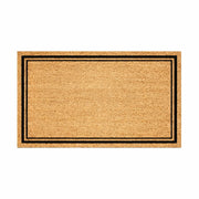 Classic Double Borders PVC Back Coir Doormat, 45x75cm - Doormats