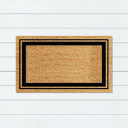 Fat Double Border PVC Back Coir Doormat, 45x75cm - Doormats