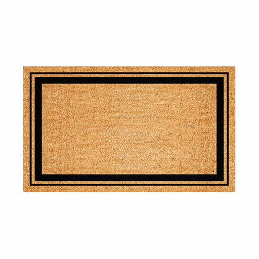 Bold Double Border PVC Back Coir Doormat, 45x75cm - Doormats