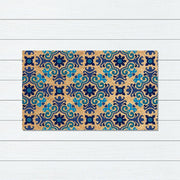 Mosaic PVC Backed Coir Doormat, 45x75cm - Doormats