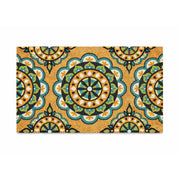 Circles PVC Back Coir Doormat, 45x75cm - Doormats.com.au