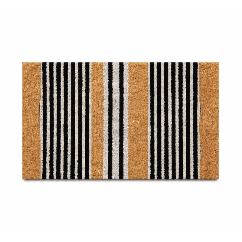 Stripes PVC Back Coir Doormat, 45x75cm - Doormats.com.au
