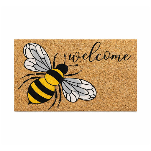 Bee Welcome PVC Back Coir Doormat, 45x75cm - Doormats.com.au
