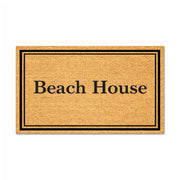 Beach House Classic PVC Back Coir Doormat, 45x75cm - Doormats